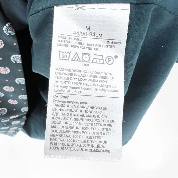 Banana Republic Women's Blue Patterned Quarter Sleeve Shift Dress Size M - Picture 4 of 7